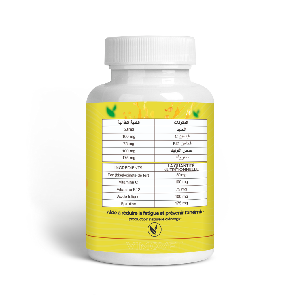 VITAMINE C + FER + CALCIUM